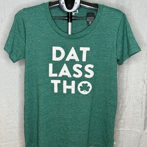 Tipsy Elves - St. Patrick's Day - Women's Short Sleeve Dat Lass Tho Shirt - XXL